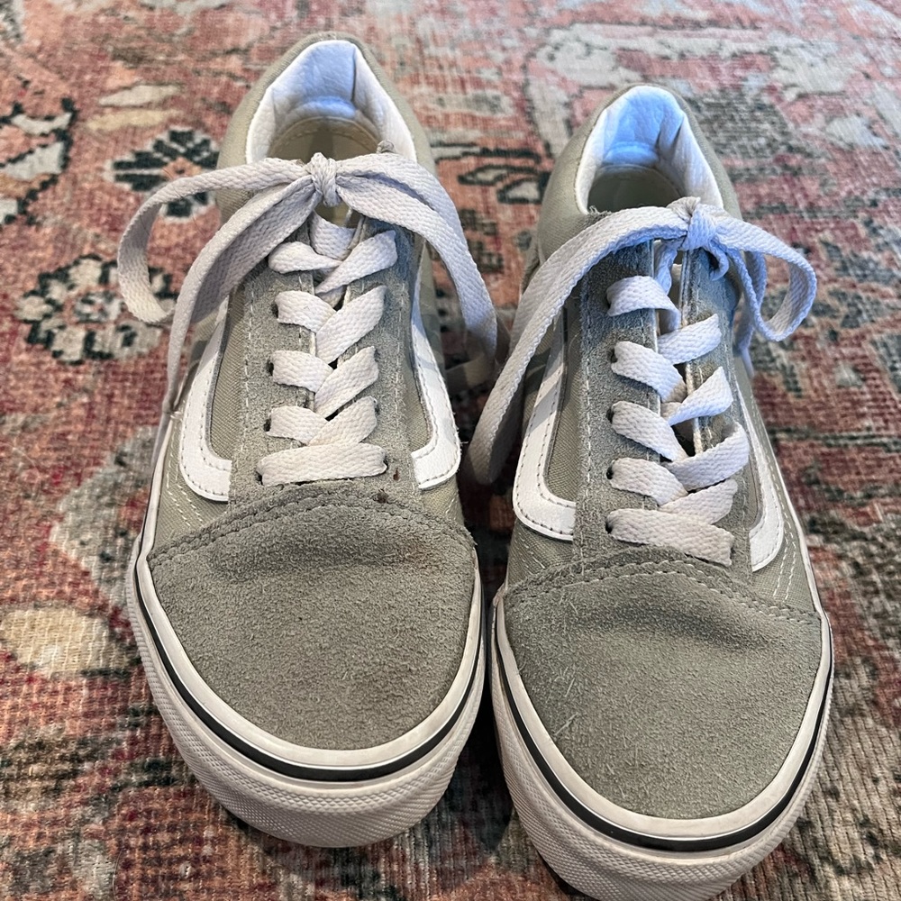 Kids Vans - sage/moss green